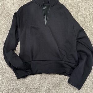 Women’s Athleta Black Quarter-Zip Sweater